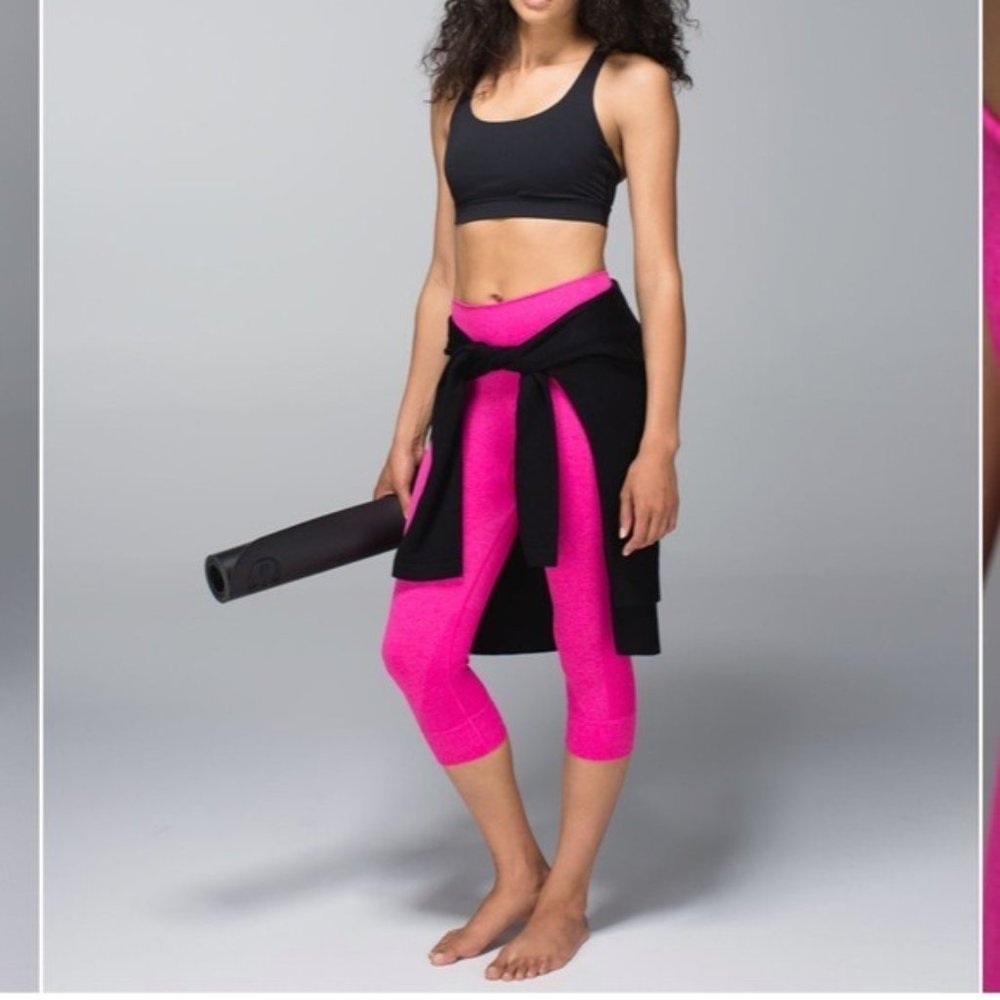 Lululemon Seamlessly Street Crop Jeweled Magenta